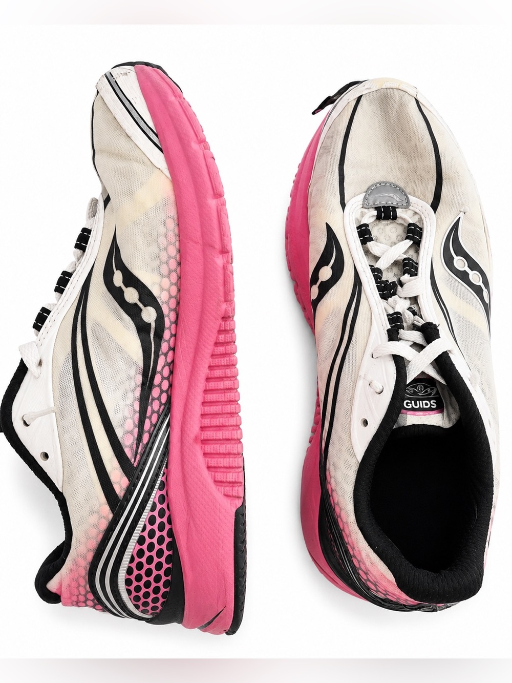 Saucony Women’s White, Pink & Black Athletic Running Shoes